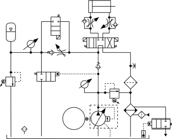 Basic Hydraulic Training Bootcamp Schematic